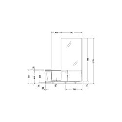 Duravit Shower and Bath Badewanne510x750x1700mm, 285l, Mattweiß, Rechteckig, N... DURAVIT-700455000000000 4053424917504 (Abb. 1)