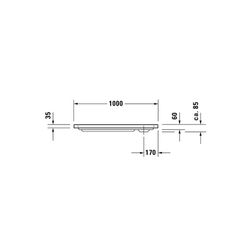 Duravit D-Code Duschwanne 700x1000x85mm, Rechteckig, Weiß glänzend, aus Sanitä... DURAVIT-720093000000000 4021534822681 (Abb. 1)
