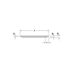 Duravit D-Code Duschwanne 700x1000x85mm, Rechteckig, Weiß glänzend, aus Sanitä... DURAVIT-720093000000000 4021534822681 (Abb. 1)