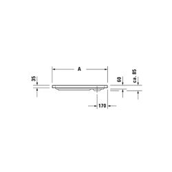 Duravit D-Code Duschwanne 800x800x85mm, Quadratisch, Weiß glänzend, aus Sanitä... DURAVIT-720101000000000 4021534823947 (Abb. 1)