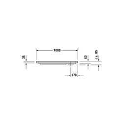 Duravit D-Code Duschwanne 800x1000x85mm, Rechteckig, Weiß, aus Sanitäracryl, A... DURAVIT-720106000000000 4021534824142 (Abb. 1)