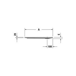 Duravit Starck Slimline Duschwanne 1000x1000x50mm, Quadratisch, Weiß glänzend,... DURAVIT-720116000000000 4021534887420 (Abb. 1)
