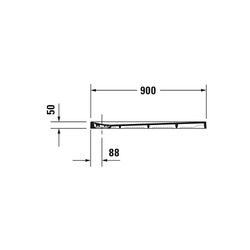 Duravit Stonetto Duschwanne Halbeinbau Bodenbündig, 900x900x50mm, Quadratisch,... DURAVIT-720146680000000 4021534986581 (Abb. 1)