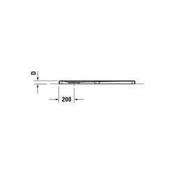 Duravit Tempano Duschwanne Halbeinbau Bodenbündig 750x900x40mm, Rechteckig, We... DURAVIT-720191000000000 4053424675237 (Abb. 1)