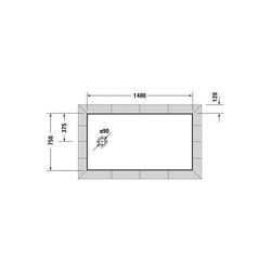 Duravit Tempano Duschwanne Halbeinbau Bodenbündig 750x1400x45mm, Rechteckig, W... DURAVIT-720200000000000 4053424675329 (Abb. 1)