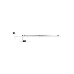 Duravit Tempano Duschwanne Halbeinbau Bodenbündig 750x1500x50mm, Quadratisch, ... DURAVIT-720204000000001 4053424893860 (Abb. 1)