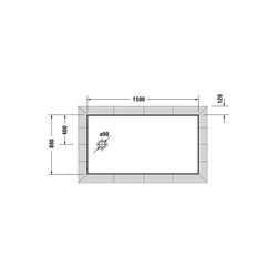 Duravit Tempano Duschwanne Halbeinbau Bodenbündig 800x1500x50mm, Quadratisch, ... DURAVIT-720205000000001 4053424893877 (Abb. 1)
