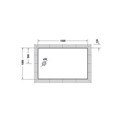 Duravit Tempano Duschwanne Halbeinbau Bodenbündig 1000x1600x50mm, Rechteckig, ... DURAVIT-720209000000000 4053424675411 (Abb. 1)