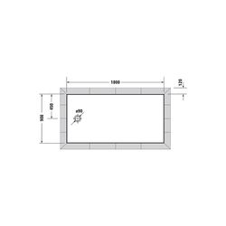 Duravit Tempano Duschwanne Halbeinbau Bodenbündig 900x1800x55mm, Rechteckig, W... DURAVIT-720213000000000 4053424675459 (Abb. 1)