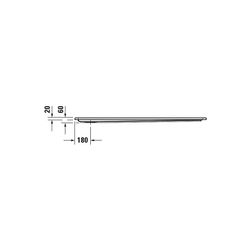 Duravit Starck Slimline Duschwanne 900x1500x60mm, Rechteckig, Weiß glänzend, a... DURAVIT-720243000000000 4053424689166 (Abb. 1)