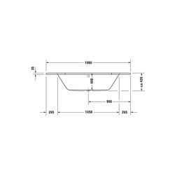 Duravit D-Code Whirlwanne Fünfeck, Einbau, 1400x1400x420mm, Jet Project, 2 Rüc... DURAVIT-760137000JP1000 4053424066134 (Abb. 1)