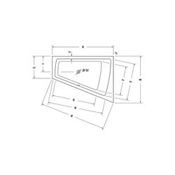Duravit Paiova Whirlwanne Trapezförmig, Einbau, Ecke R 1300x1700x485mm, Jet-Sy... DURAVIT-760215000JS1000 4053424069715 (Abb. 1)