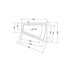 Duravit Paiova Whirlwanne Trapezförmig, Einbau, Ecke R, 1400x1800x485mm, Air-S... DURAVIT-760217000AS0000 4053424453002 (Abb. 1)