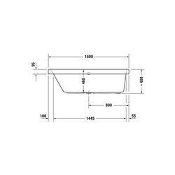 Duravit Happy D.2 Plus Whirlwanne rechteckig, Einbau, 700x1600x480mm Air-Syste... DURAVIT-760308000AS0000 4053424453347 (Abb. 1)