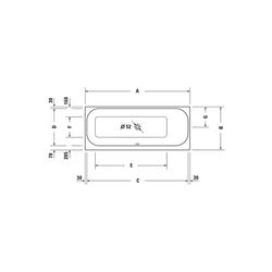 Duravit Happy D.2 Plus Whirlwanne rechteckig, Einbau, 750x1700x480mm Air-Syste... DURAVIT-760313000AS0000 4053424453392 (Abb. 1)