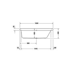 Duravit Happy D.2 Plus Whirlwanne rechteckig, Einbau, 700x1600x480mm Air-Syste... DURAVIT-760309000AS0000 4053424453354 (Abb. 1)