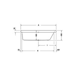 Duravit Happy D.2 Plus Whirlwanne rechteckig, Einbau, 750x1700x480mm Air-Syste... DURAVIT-760313000AS0000 4053424453392 (Abb. 1)