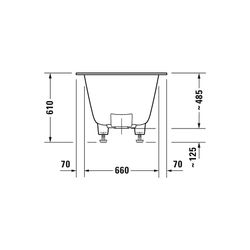 Duravit DuraSquare Whirlwanne Rechteckig, Einbau, 800x1800x485mm, Air-System, ... DURAVIT-760426000AS0000 4053424453897 (Abb. 1)