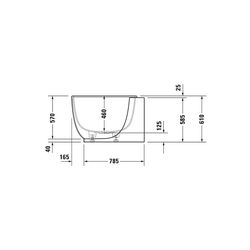 Duravit Luv Whirlwanne Oval, Ecke L, 950x1850x610mm, Air-System, 2 Rückenschrä... DURAVIT-760431000AS0000 4053424453941 (Abb. 1)