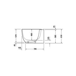 Duravit Luv Whirlwanne Oval, Vorwand, 950x1800x610mm, Air-System, 2 Rückenschr... DURAVIT-760433000AS0000 4053424453965 (Abb. 1)