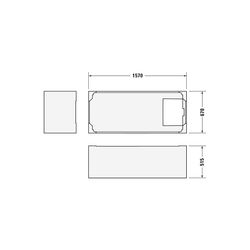 Duravit D-Code Badewanne 420x700x1600mm, Weiß glänzend, Rechteckig, Einbau, Ab... DURAVIT-700096000000000 4021534386442 (Abb. 1)