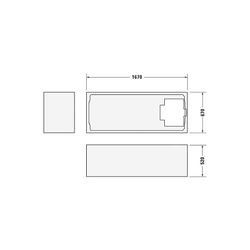 Duravit D-Code Badewanne 420x700x1700mm, Weiß glänzend, Rechteckig, Einbau, Ab... DURAVIT-700098000000000 4021534386459 (Abb. 1)