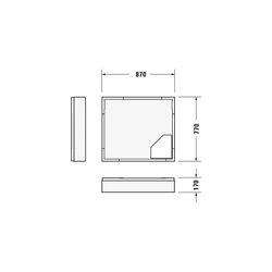 Duravit D-Code Duschwanne 800x900x85mm, Rechteckig, Weiß, aus Sanitäracryl, Ab... DURAVIT-720105000000000 4021534824104 (Abb. 1)