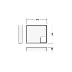 Duravit D-Code Duschwanne 900x1000x85mm, Rechteckig, Weiß glänzend, aus Sanitä... DURAVIT-720107000000000 4021534824180 (Abb. 1)