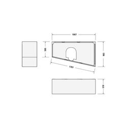 Duravit Paiova Badewannenträger 970x1670x570mm, Trapezförmig, gerade Seitenwan... DURAVIT-791419000000000 4021534534348 (Abb. 1)