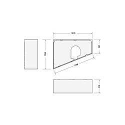 Duravit Paiova Badewannenträger 1270x1670x570mm, Trapezförmig, gerade Seitenwa... DURAVIT-791420000000000 4021534534355 (Abb. 1)