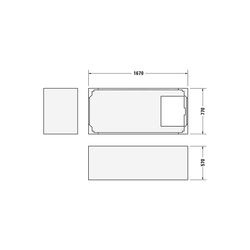 Duravit Starck Badewannenträger 770x1670x570mm, Rechteckig, gerade Seitenwand ... DURAVIT-791444000000000 4021534823862 (Abb. 1)