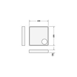 Duravit Starck Slimline Duschwanne 900x900x45mm, Quadratisch, Weiß glänzend, a... DURAVIT-720115000000000 4021534884528 (Abb. 1)