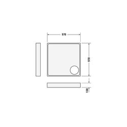 Duravit Starck Slimline Duschwanne 1000x1000x50mm, Quadratisch, Weiß glänzend,... DURAVIT-720116000000000 4021534887420 (Abb. 1)