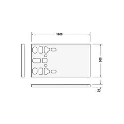 Duravit Stonetto Duschwanne Halbeinbau Bodenbündig 900x1000x50mm, Rechteckig, ... DURAVIT-720166380000000 4053424141916 (Abb. 1)