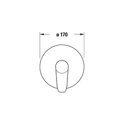 Duravit B.1 Einhebel-Brausemischer Unterputz, 1 Verbraucher, Chrom, 24,5l/min, Ro... DURAVIT-B14210010010 7612158495343 (Abb. 1)