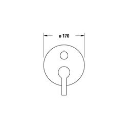 Duravit B.2 Einhebel-Wannenmischer Unterputz, 2 Verbraucher, Chrom, Sicherungsk. ... DURAVIT-B25210018010 7612158495411 (Abb. 1)