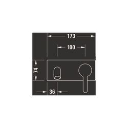 Duravit C.1 Einhebel-Waschtischmischer, Chrom, 5l/min, Hebelgriff, Ausladung 174m... DURAVIT-C11070003010 7612158491659 (Abb. 1)