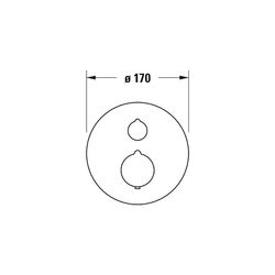 Duravit C.1 Brausethermostat Unterputz, Anzahl Verbraucher 2, Chrom Hochglanz, 20... DURAVIT-C14200014010 7612158492359 (Abb. 1)
