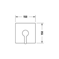 Duravit C.1 Einhebel-Brausemischer Unterputz, Anzahl Verbraucher 1, Chrom, 24,5l/... DURAVIT-C14210009010 7612158492267 (Abb. 1)