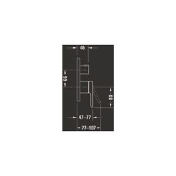 Duravit C.1 Einhebel-Brausemischer Unterputz, Anzahl Verbraucher 2, Chrom, Hand-/... DURAVIT-C14210012010 7612158492274 (Abb. 1)