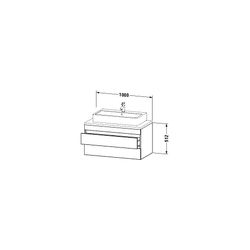 Duravit DuraStyle Konsolenwaschtischunterbau wandh. 548x1000x512mm ohne KSP Leinen... DURAVIT-DS531907518 4053424623917 (Abb. 1)