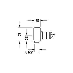 Duravit Grundkörper Unterputz Waschtisch G 1/2"... DURAVIT-GK1900002000 7612158491949 (Abb. 1)