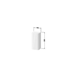 Duravit Happy D.2 Halbhochschrank, Lack 360x400x880mm, Leinen Matt, 1 Tür L, 2 Gla... DURAVIT-HP1260L7575 4053424871943 (Abb. 1)