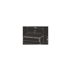 Duravit L-Cube Konsolenwaschtischunterbau wandh. 547x1020x400mm ohne KSP Weiß Hoch... DURAVIT-LC581902222 4053424372167 (Abb. 1)