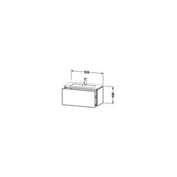 Duravit L-Cube Waschtischunterbau wandh. 391x820x400mm, Compact Mattweiß, Grifflos... DURAVIT-LC615701818 4053424451107 (Abb. 1)