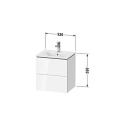 Duravit L-Cube Waschtischunterbau wandh. 421x520x550mm Compact, Betongrau Matt, Gr... DURAVIT-LC621800707 4063382033062 (Abb. 1)