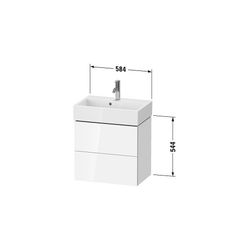 Duravit L-Cube Waschtischunterbau wandh. 391x584x544mm Compact, Taupe SM, Grifflos... DURAVIT-LC621908383 4067116010329 (Abb. 1)