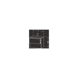 Duravit L-Cube Waschtischunterbau wandh. 391x620x550mm Compact, Eiche Mattschwarz,... DURAVIT-LC625601616 4063382093097 (Abb. 1)