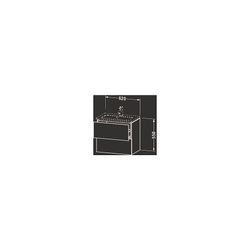 Duravit L-Cube Waschtischunterbau wandh. 391x620x550mm Compact, Eiche Mattschwarz,... DURAVIT-LC625601616 4063382093097 (Abb. 1)
