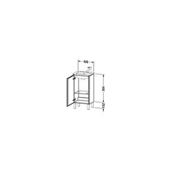 Duravit L-Cube Waschtischunterbau bodenst. 294x420x704mm, Betongrau Matt, Grifflos... DURAVIT-LC6273R0707 4053424647371 (Abb. 1)